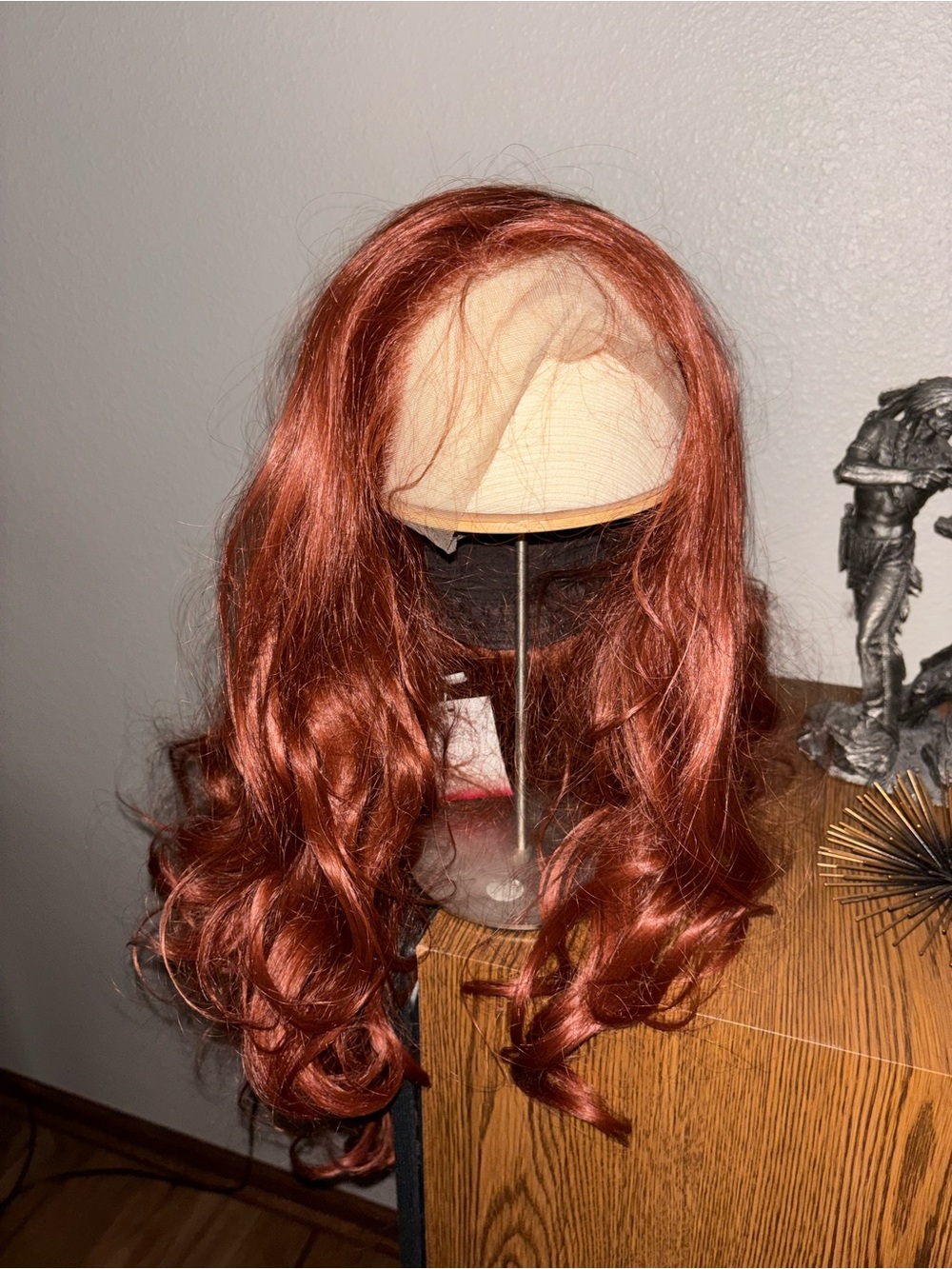 Red Curly Synthetic Lace Front Wig - new never worn $75 or Best Offer